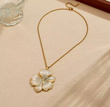 Load image into Gallery viewer, Pearl Hibiscus Necklace
