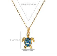 Load image into Gallery viewer, Color Turtle Necklace

