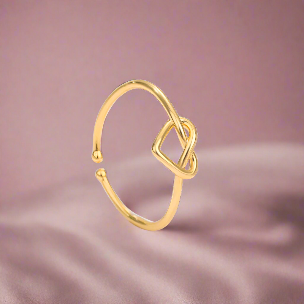 Knot Heart Ring