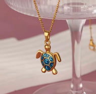 Color Turtle Necklace