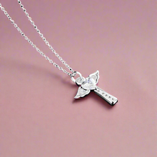 Load image into Gallery viewer, CZ Angel Pendant Necklace
