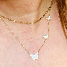 Load image into Gallery viewer, 3 Butterfly Necklace
