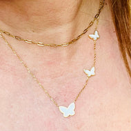 3 Butterfly Necklace