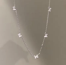 Load image into Gallery viewer, 5 Mini Dangling Butterfly Necklace
