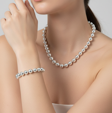 Load image into Gallery viewer, Ball Beaded Bracelet &amp; Necklace Set
