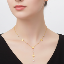 Load image into Gallery viewer, Sparkling Cascading Butterfly Zircon Necklace
