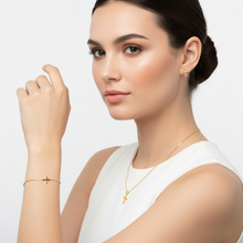 Load image into Gallery viewer, Mini Cross Necklace, Bracelet and Earrings Set
