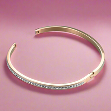 Load image into Gallery viewer, Pave Crystals Cuff Bangle Bracelet
