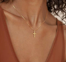 Load image into Gallery viewer, Solid Simple Cross Necklace

