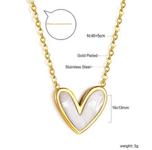 Load image into Gallery viewer, Love Heart Shell Necklace
