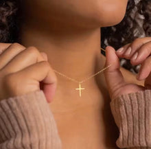 Load image into Gallery viewer, Solid Simple Cross Necklace
