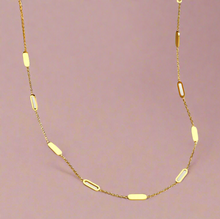 Load image into Gallery viewer, Rectangular Solid and Hollow Necklace
