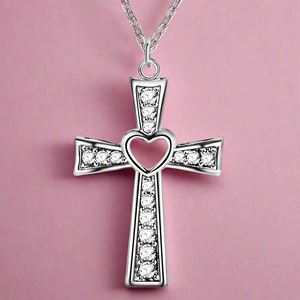 Heart Cross Necklace