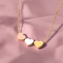 Load image into Gallery viewer, 3 Hearts Sweetheart Necklace
