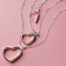 Load image into Gallery viewer, Triple Hearts Dangling Necklaces
