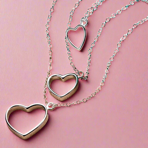 Triple Hearts Dangling Necklaces