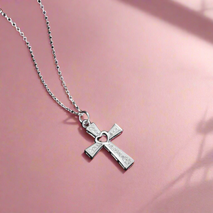 Heart Cross Necklace