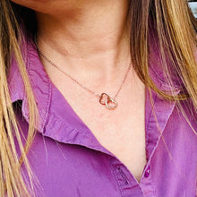 Load image into Gallery viewer, Interlocking Heart Necklace
