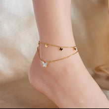 Load image into Gallery viewer, Double Butterfly Anklet
