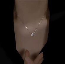 Load image into Gallery viewer, Double Sideway Zircon Heart Necklace
