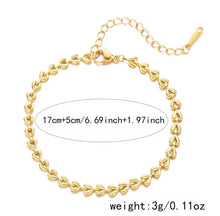 Load image into Gallery viewer, Hollow Heart Chain Bracelet
