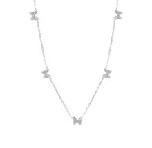 Load image into Gallery viewer, 5 Mini Dangling Butterfly Necklace
