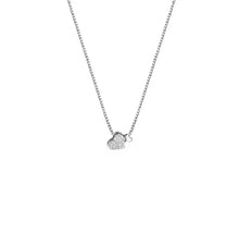 Load image into Gallery viewer, Double Sideway Zircon Heart Necklace
