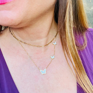 3 Butterfly Necklace