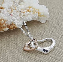 Load image into Gallery viewer, Two Souls Heart Necklace
