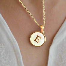 Load image into Gallery viewer, Sun Letter Pendant Necklace
