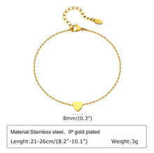 Load image into Gallery viewer, Single Solid Heart Anklet
