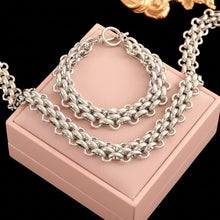 Load image into Gallery viewer, Double Interlocking Necklace &amp; Bracelet Set
