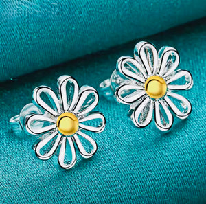 Hollow Flower Stud Earrings