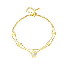 Load image into Gallery viewer, Double Butterfly Anklet
