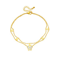 Double Butterfly Anklet