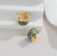 Abalone Shell Stud Earrings