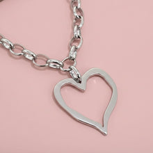 Load image into Gallery viewer, Heart Cable Necklace
