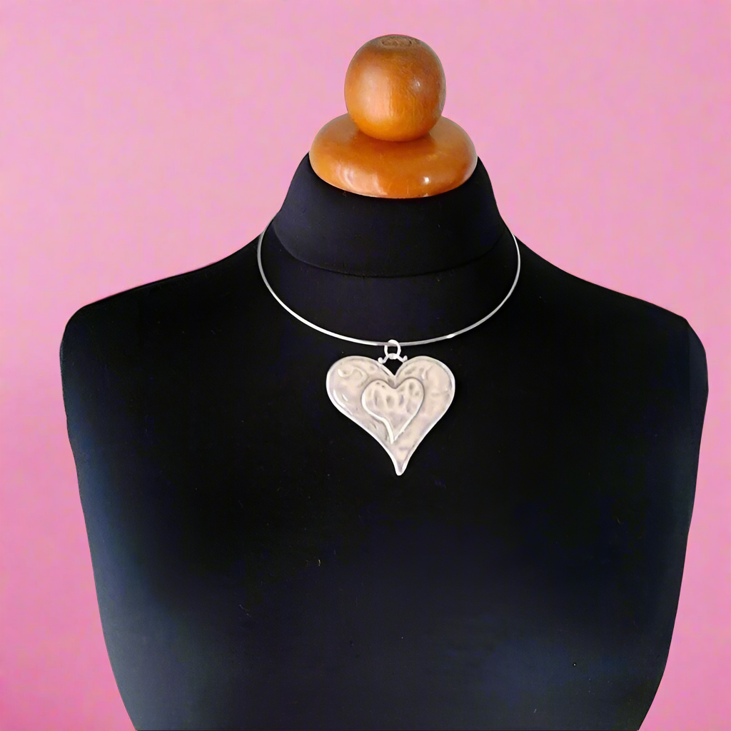 Exaggerated Heart-Shaped Necklace