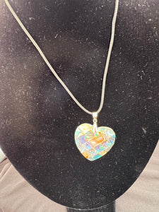 Heart shaped Abalone Necklace