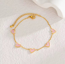 Load image into Gallery viewer, 5 Love Heart Bracelet

