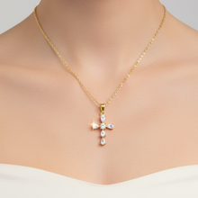 Load image into Gallery viewer, Teardrop Cross Necklace
