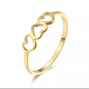 3 Hearts Ring