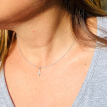 Load image into Gallery viewer, Mini Zircon Cross Necklace

