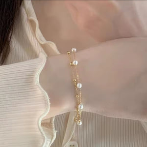 Pearl Double-Layer Bracelet