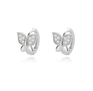 Zircon Butterfly Hoops