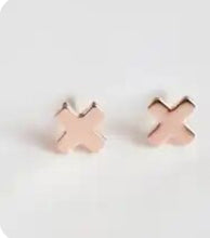Load image into Gallery viewer, X Mini Stud Earrings

