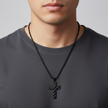 Load image into Gallery viewer, American Flag Cross Necklace
