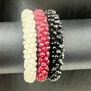 3 Crystal Bracelets Set