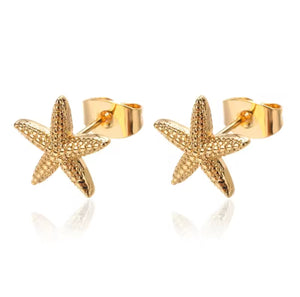 Sandy Starfish Stud Earrings