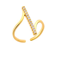 Zircon Line Ring